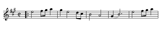 Neat, Mr John - staff notation