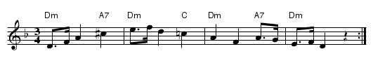 Neckens polska - staff notation