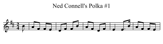 Ned Connell's Polka #1 - staff notation