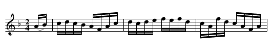 Ned Kendall's Hornpipe [2] - staff notation