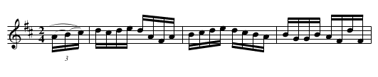 NED NAUGHTON'S HORNPIPE - staff notation