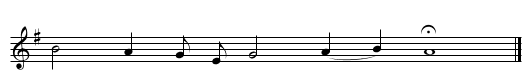 Neeps like succar. Wha'll buy neeps? - staff notation