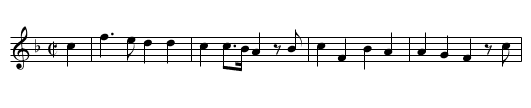 Neglected Tar - staff notation