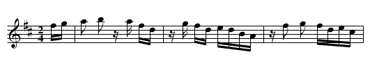 Negro Jig No. 7 - staff notation
