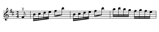 NEGRO MELODY - staff notation
