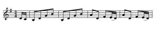 Negro Melody - staff notation