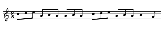 Neidod Twm Bach - staff notation