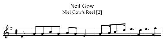 Neil Gow - staff notation