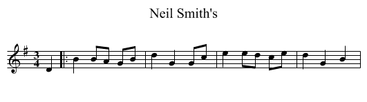 Neil Smith's - staff notation