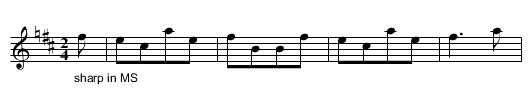 Neill Gow. JMP.035 - staff notation