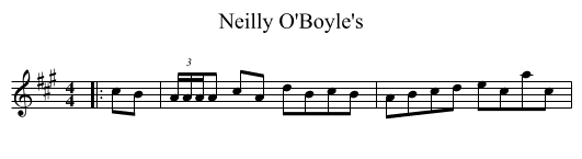 Neilly O'Boyle's - staff notation