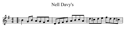Nell Davy's - staff notation
