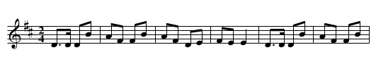 Nell Fee's - staff notation