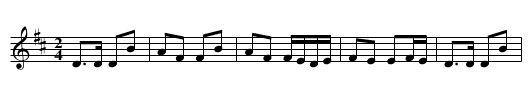 Nell Fee's - staff notation