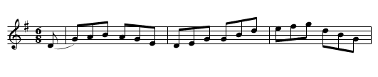 Nell Flaherty's Drake (jig)   0763 - staff notation