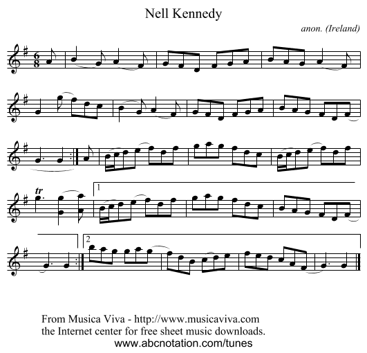 Nell Kennedy - staff notation