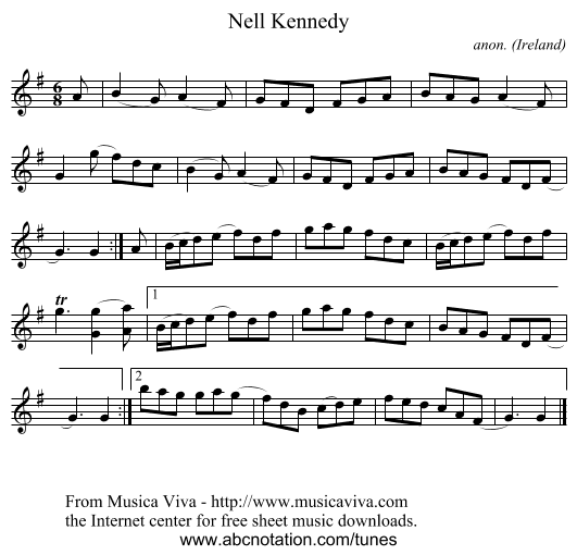 Nell Kennedy - staff notation
