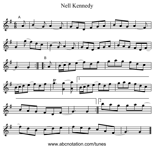 Nell Kennedy - staff notation