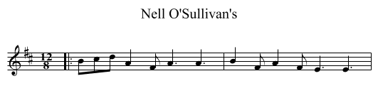 Nell O'Sullivan's - staff notation