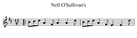Nell O'Sullivan's - staff notation