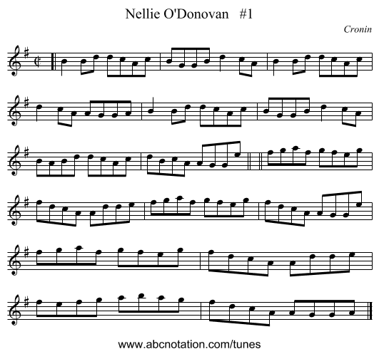 Nellie O'Donovan   #1 - staff notation