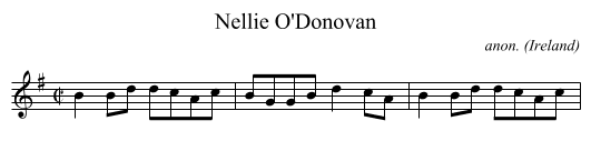Nellie O'Donovan - staff notation