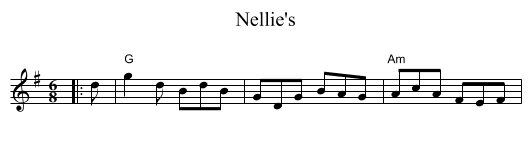 Nellie's - staff notation