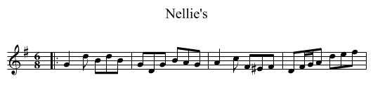 Nellie's - staff notation