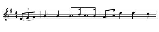 Nelly's Hat - staff notation