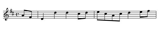 Nelson's Hornpipe. FK.14 - staff notation