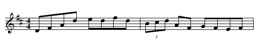 Nelson's Pillar - staff notation