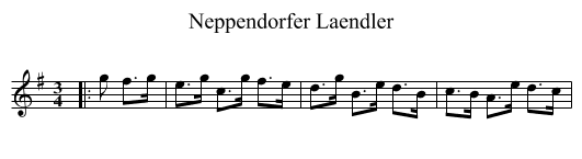 Neppendorfer Laendler - staff notation