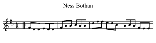 Ness Bothan - staff notation