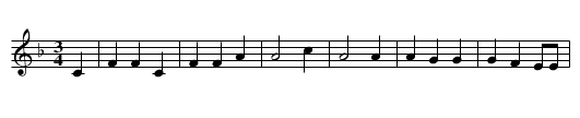 Neujahrslied, (Band 1), S. 13 - staff notation