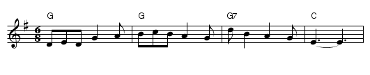 Never Love Thee More - staff notation
