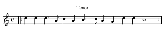 Never Weather-beaten Saile - staff notation