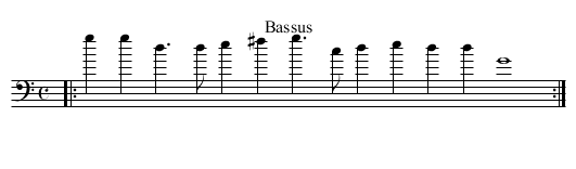 Never Weather-beaten Saile - staff notation