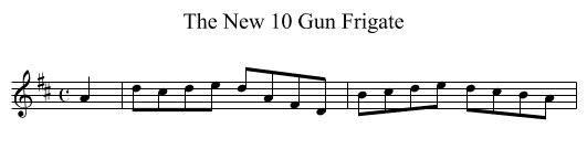 New 10 Gun Frigate, The - staff notation