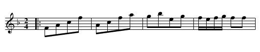 New Allemand - staff notation