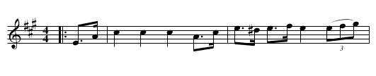 New Ayr Strathspey, The  - staff notation