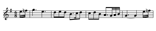 New Bo-Peep - staff notation