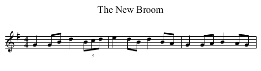 New Broom, The - staff notation