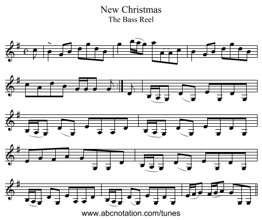 New Christmas - staff notation