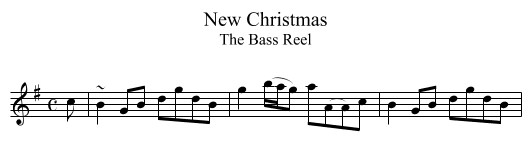 New Christmas - staff notation