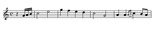 New Coldstream March - staff notation