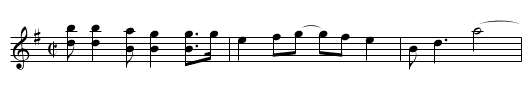 New Coon Uptown - staff notation