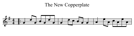 New Copperplate, The  - staff notation