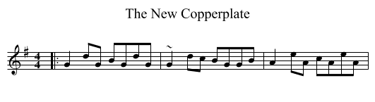 New Copperplate, The  - staff notation