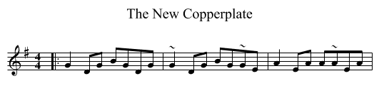 New Copperplate, The  - staff notation