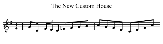 New Custom House, The  - staff notation